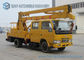 Professional DFAC 18m High Operation Boom Truck Rentals Yellow And White